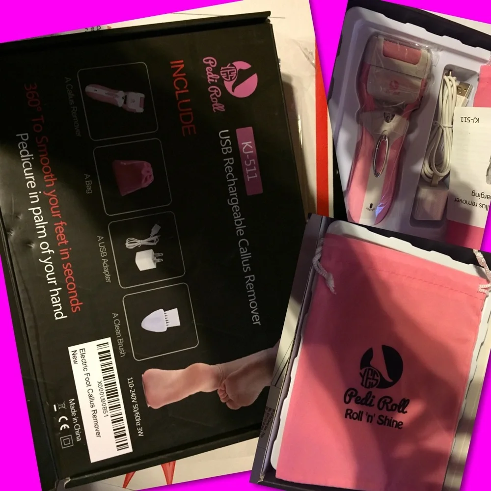 Pedi roller rechargeable USB wet/dry new in box